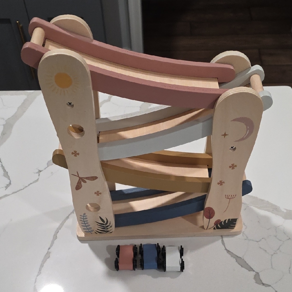 Wooden Car Ramp Racer Toy